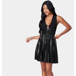 BEBE Plunge Neck Tennis Dress